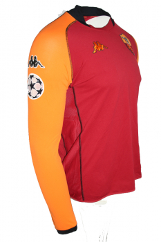 Kappa AS Rom Trikot 33 Gabriel Batistuta 2002/03 batigol CL Matchworn Langarm Rot Herren L