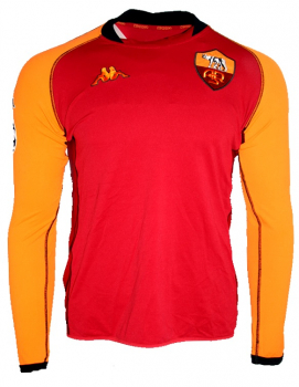 Kappa AS Rom Trikot 33 Gabriel Batistuta 2002/03 batigol CL Matchworn Langarm Rot Herren L
