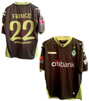 Kappa SV Werder Bremen Trikot 22 Thorsten Frings 2007/08 Citibank Match worn Spielertrikot Herren XXL/2XL