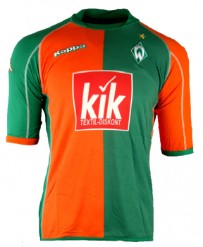 Kappa SV Werder Bremen Trikot 22 Thorsten Frings 2005/06 Papagei Kik signiert Herren 2XL/XXL