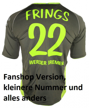 Kappa SV Werder Bremen Trikot 22 Thorsten Frings 2007/08 Citibank Match worn Spielertrikot Herren XXL/2XL