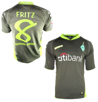 Kappa Werder Bremen Trikot 8 Clemens Fritz 2007/08 Event 3rd Grün Citibank Herren S
