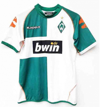 Kappa SV Werder Bremen Trikot 2006/07 Diego Klose Bwin heim weiß Herren S, L, XL oder XXL/2XL