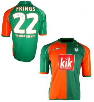 Kappa SV Werder Bremen Trikot 22 Thorsten Frings 2005/06 Papagei Kik signiert Herren 2XL/XXL