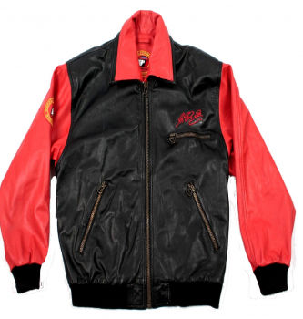 Michael Schumacher Lederjacke Nappa Leder Jacke Vettel Ferrari Herren 46 = S-M