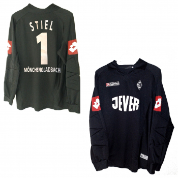 Lotto Borussia Mönchengladbach Torwarttrikot 1 Jörg Stiel 2003/04 BMG Jever schwarz Kinder 140 cm - 152 cm