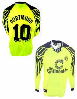 Nike Borussia Dortmund Meister Trikot 10 Andreas Möller 1994/95 Die Continentale Gelb Herren S