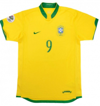 Nike Brasil camiseta 9 Ronaldo 2006 el fenomene amarillo senor XL