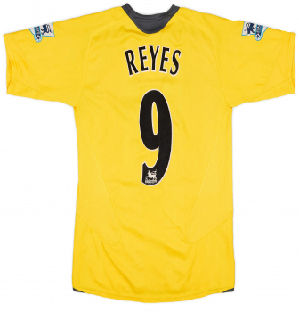Nike Arsenal London Trikot 9 Reyes 2005/06 CL Finale Away o2 gelb Herren L