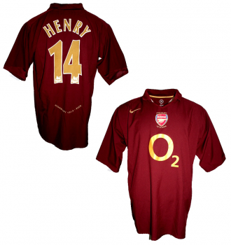 Nike FC Arsenal Trikot 14 Thierry Henry 2005/06 O2 CL Final Away unbeaten Herren XXL