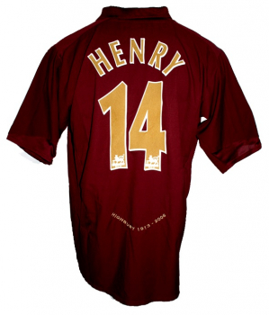 Nike FC Arsenal Trikot 14 Thierry Henry 2005/06 O2 CL Final Away unbeaten Herren XXL