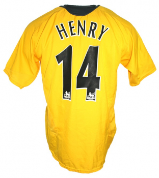 Nike FC Arsenal camiseta 14 Thiery Henry 2005/06 amarillo invicta senor XL