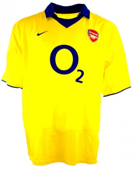 Preview: Nike FC Arsenal Trikot 14 Thierry Henry 2003/04 O2 Gelb unbeaten Herren XL