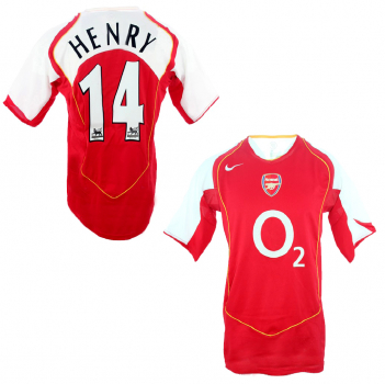 Nike FC Arsenal Trikot 14 Thierry Henry 2004/05 Ungeschlagen Herren S, L oder XL