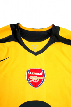 Nike FC Arsenal Trikot 14 Thierry Henry 2005/06 O2 Gelb CL Finale Match worn Langarm Herren M