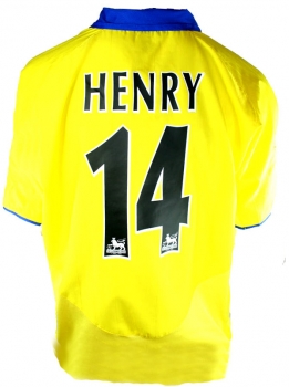 Preview: Nike FC Arsenal Trikot 14 Thierry Henry 2003/04 O2 Gelb unbeaten Herren XL