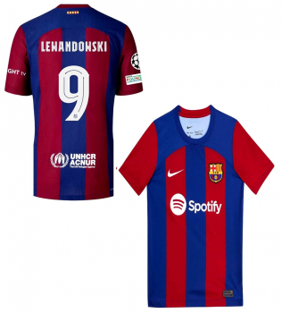 Nike FC Barcelona Trikot 9 Robert Lewandowski 2023/24 Spotify heim Herren L
