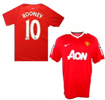 Nike Manchester United Trikot 10 Wayne Rooney 2010/11 A-on rot heim NEU Herren L