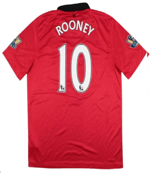 Nike Manchester United Trikot 10 Wayne Rooney 2013/14 heim rot A-on Herren M