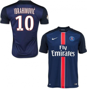 Nike Paris St. Germain Trikot 10 Zlatan Ibrahimovic 2015/16 heim Fly Emirates Herren S-M = Jugend 176 cm