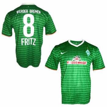 Nike SV Werder Bremen Trikot 8 Clemens Fritz 2013/14 Heim SVW Grün Herren L