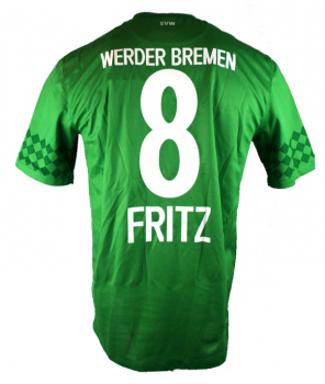 Nike SV Werder Bremen camiseta 8 Clemens Fritz 2012/13 verde senor L