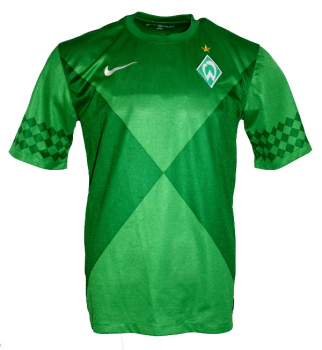 Nike SV Werder Bremen camiseta 8 Clemens Fritz 2012/13 verde senor L
