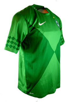 Nike SV Werder Bremen camiseta 8 Clemens Fritz 2012/13 verde senor L