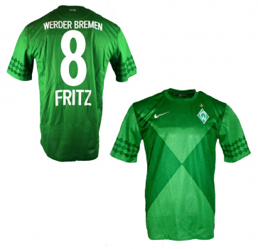 Nike SV Werder Bremen Trikot 8 Clemens Fritz 2012/13 Heim SVW Grün Herren L