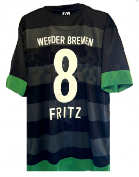 Nike SV Werder Bremen Trikot 8 Clemens Fritz 2012/13 auswärts SVW Wiesenhof schwarz Herren M