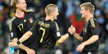 Adidas Germany jersey match worn Bastian Schweinsteiger 2010 Techfit black Mercedes Benz DFB men's L