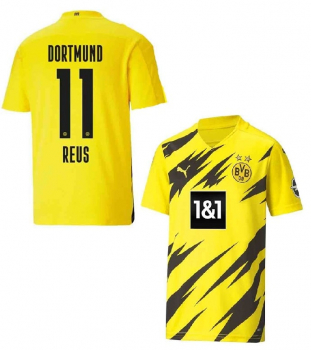 Puma Borussia Dortmund Trikot 11 Marco Reus 2020/21 BVB 1&1 1und1 Kinder S/M = 140 cm