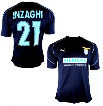 Puma Lazio Rom Trikot 21 Simone Inzaghi 2001/2002 Auswärts Siemens Herren M