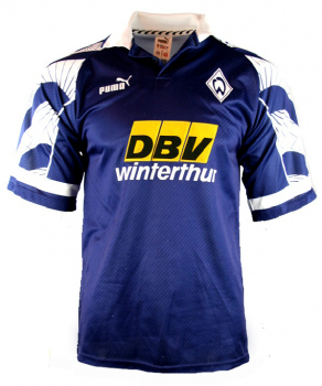 Puma SV Werder Bremen Trikot 15 Thomas Wolter 1996/97 DBV Lila Herren S
