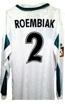 Puma SV Werder Bremen Trikot 2 Lodewijk Roembiak 1998/99 O-tel-o Matchworn Langarm Spielertrikot Herren XL