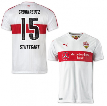Puma VfB Stuttgart Trikot 15 Kevin Großkreutz 2015/16 Mercedes Benz Bank weiß Herren S