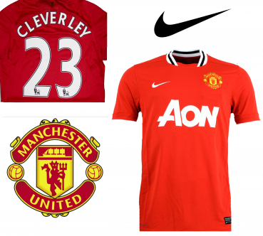 Nike Manchester United Trikot 2011/12 23 Tom Cleverley heim rot A-on Herren M