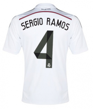 Adidas Real Madrid camiseta 4 Sergio Ramos 2014/15 Emirates home señor XL