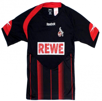 Reebok 1 FC Köln Trikot 10 Lukas Podolski 2009/10 Rewe schwarz Auswärts Herren S-M Kinder 176 cm