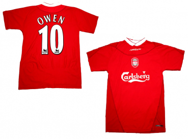 Reebok FC Liverpool Trikot 10 Michael Owen 2002-2004 Carlsberg Herren S