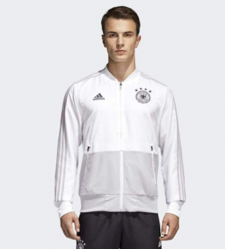 Adidas Deutschland Trainings-Jacke WM 2918 Präsentationsjacke weiß grau DFB Herren XL oder XXL