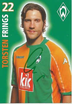 Kappa SV Werder Bremen Trikot 22 Thorsten Frings 2005/06 Papagei Kik signiert Herren 2XL/XXL