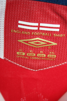 Umbro England Trikot 10 Michael Owen WM 2006 Away Rot Herren XL oder 2XL/XXL