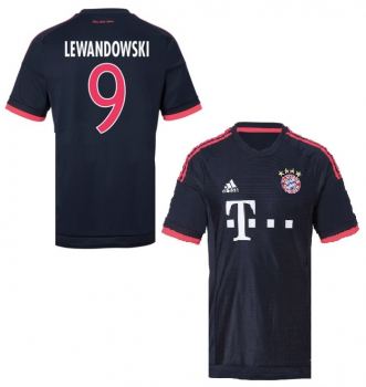 Adidas FC Bayern München Trikot 9 Robert Lewandowski 2015/16 Away 3rd Herren M oder L