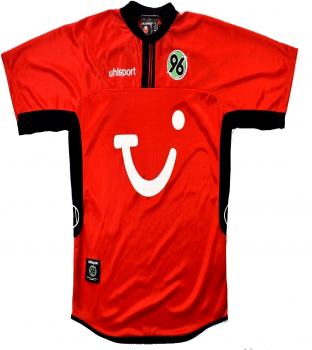 Uhlsport Hannover 96 Trikot 13 Fredi Bobic 2002/03 rot Tui Herren M