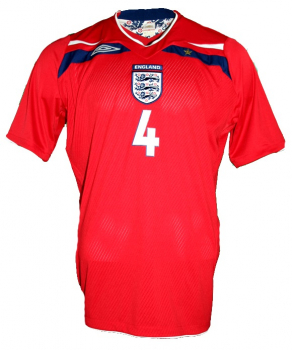 Umbro Inglaterra camiseta 4 Steven Gerrard 2008 - 2010 rojo senor XL