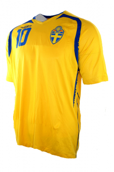 Umbro Schweden Trikot 10 Zlatan Ibrahimovic Euro 2008 heim gelb Herren L