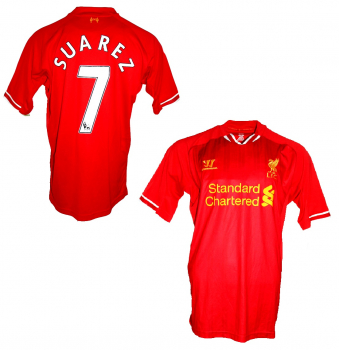 Warrior FC Liverpool Trikot 7 Luis Suárez 2013/14 Heim Herren XXL/2XL