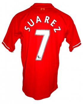 Warrior FC Liverpool Trikot 7 Luis Suárez 2013/14 Heim Herren XXL/2XL