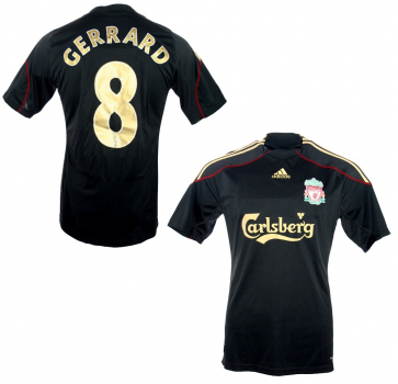 Adidas FC Liverpool Trikot 8 Steven Gerrard 2009/10 Carlsberg auswärts Herren M oder L